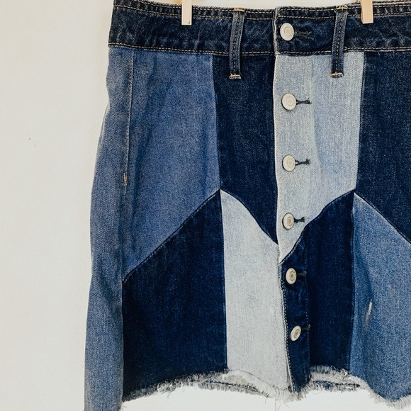 American Eagle Jegging Patchwork Skirt - Picture 1 of 5